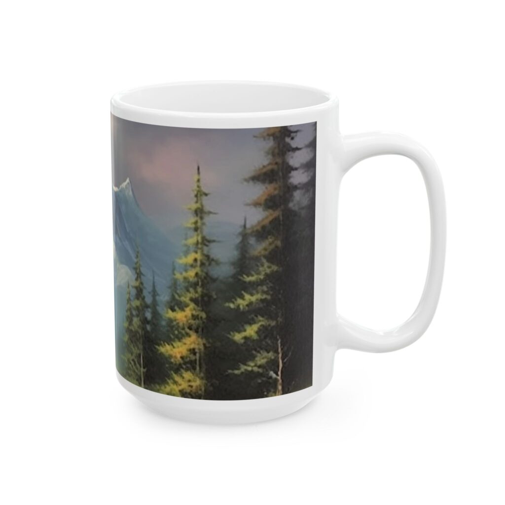 Mountainscape Ceramic Mug for Daily Coffee & Tea