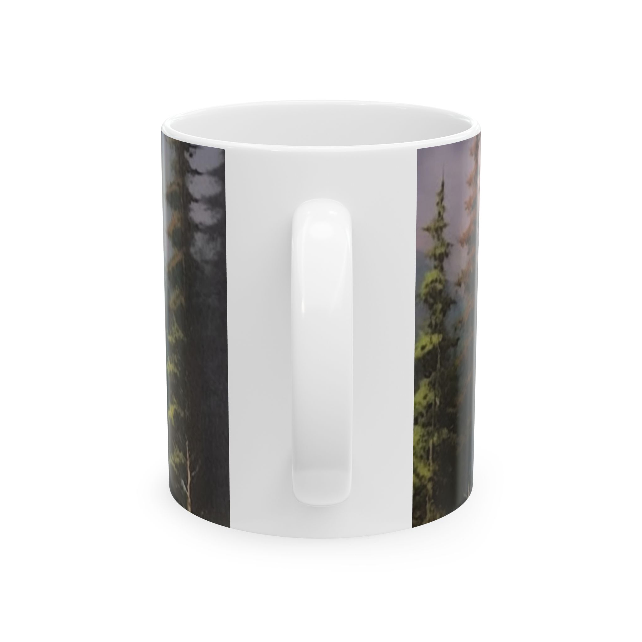 Majestic Mountainscape Ceramic Coffee Mug - Nature Inspired Art - Image 4