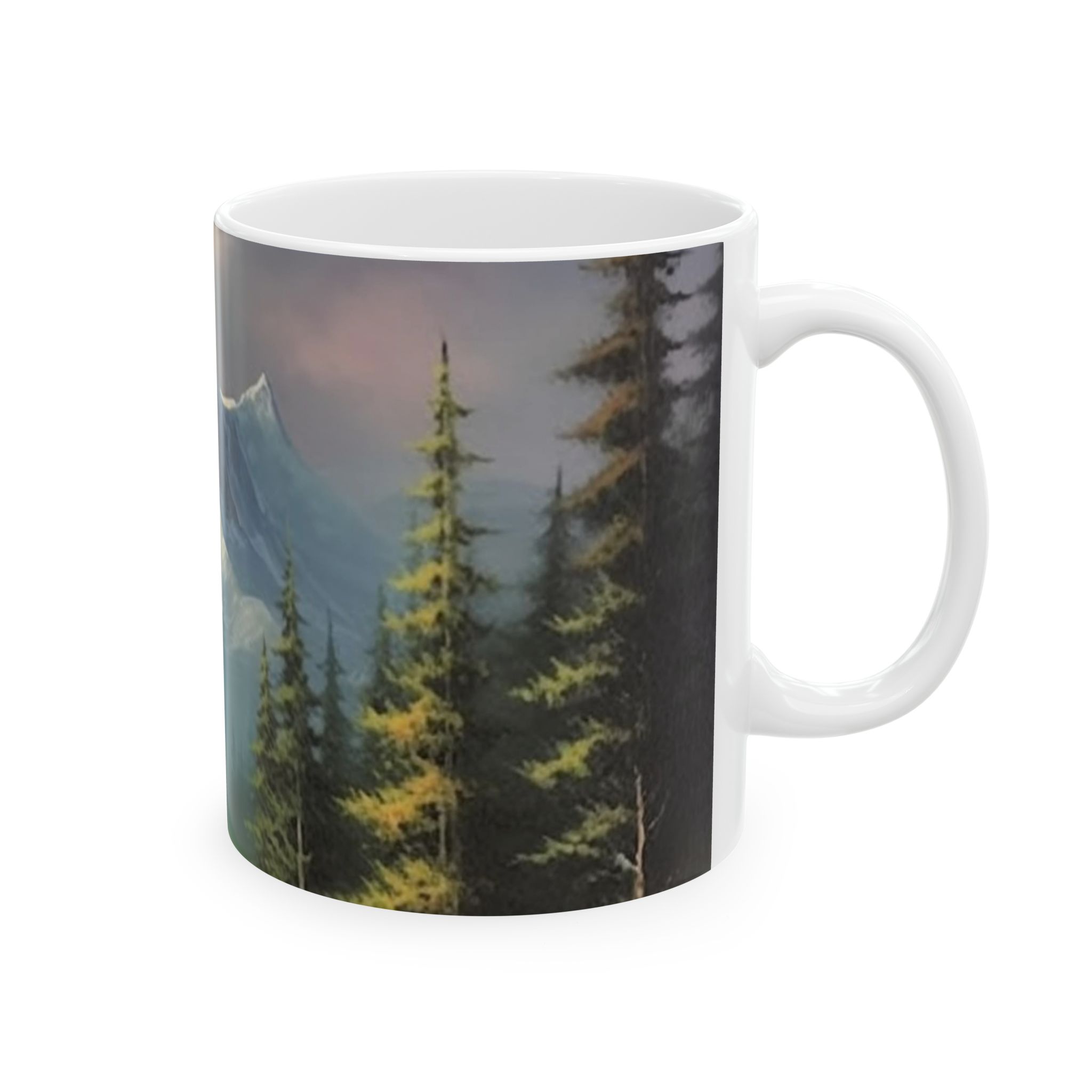 Majestic Mountain Coffee Mug - Scenic Oil Painting Nature Mug - Gift for Hikers, Campers & Adventure Seekers - Image 2