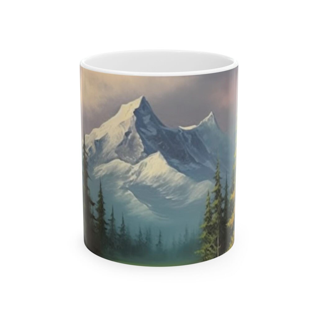 Mountainscape Ceramic Mug for Daily Coffee & Tea