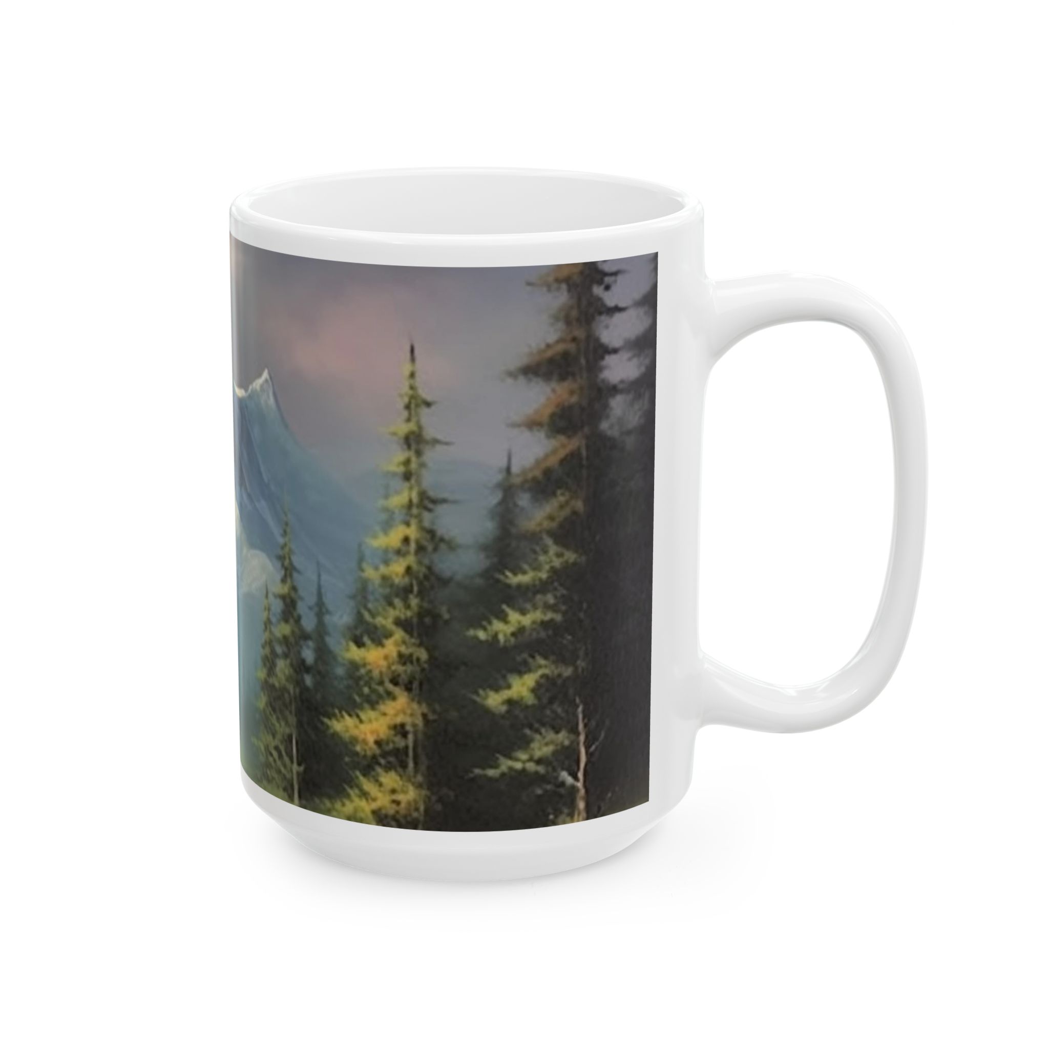 Mountainscape ceramic mug for daily coffee & tea - image 7