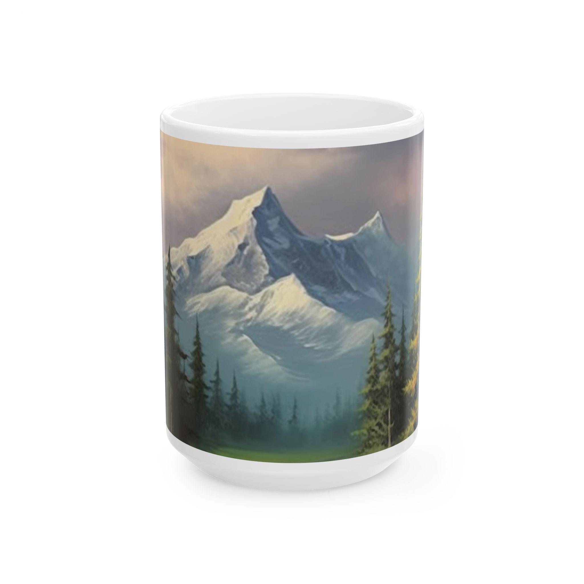 Mountainscape ceramic mug for daily coffee & tea - image 5