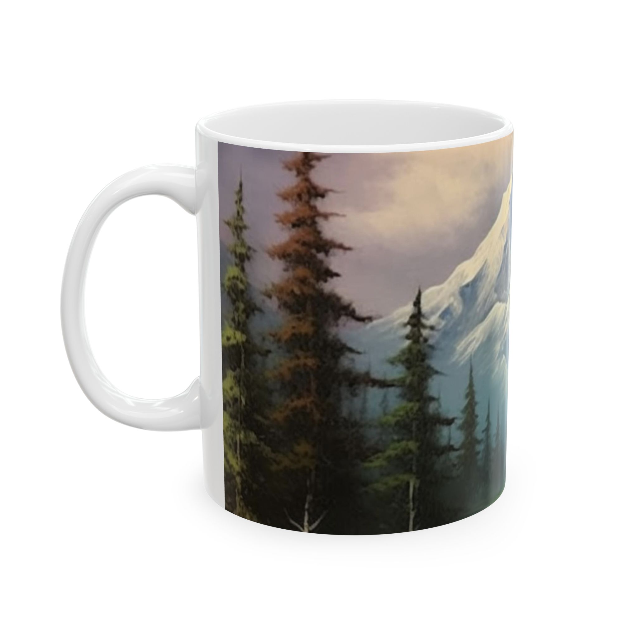 Mountainscape ceramic mug for daily coffee & tea - image 2