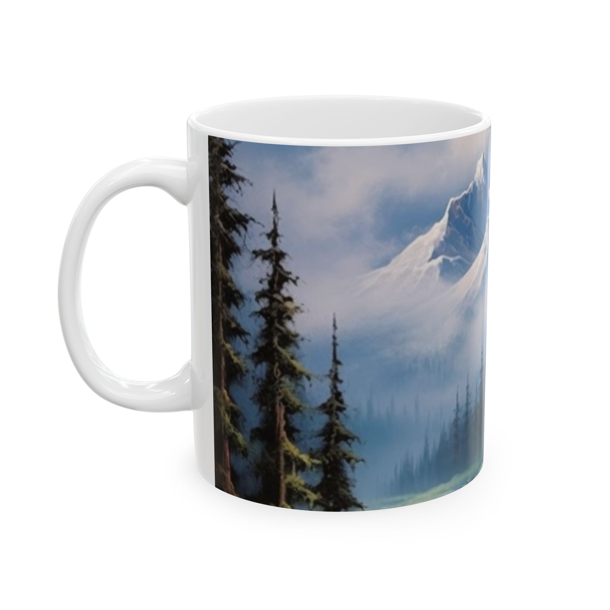 Your Daily Mountain Escape: The Snow-Capped Peaks Coffee Mug - Image 2