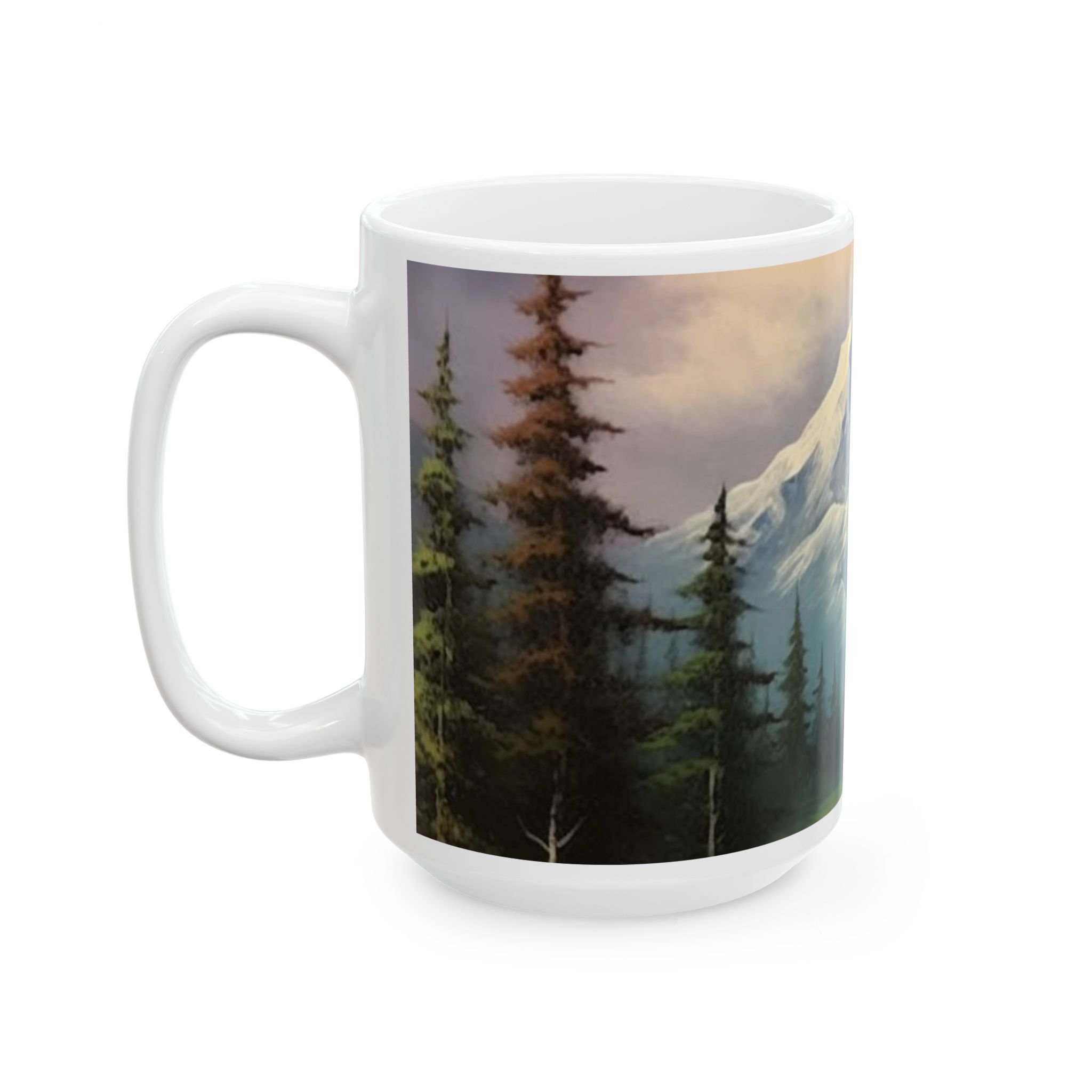 Mountainscape ceramic mug for daily coffee & tea - image 6