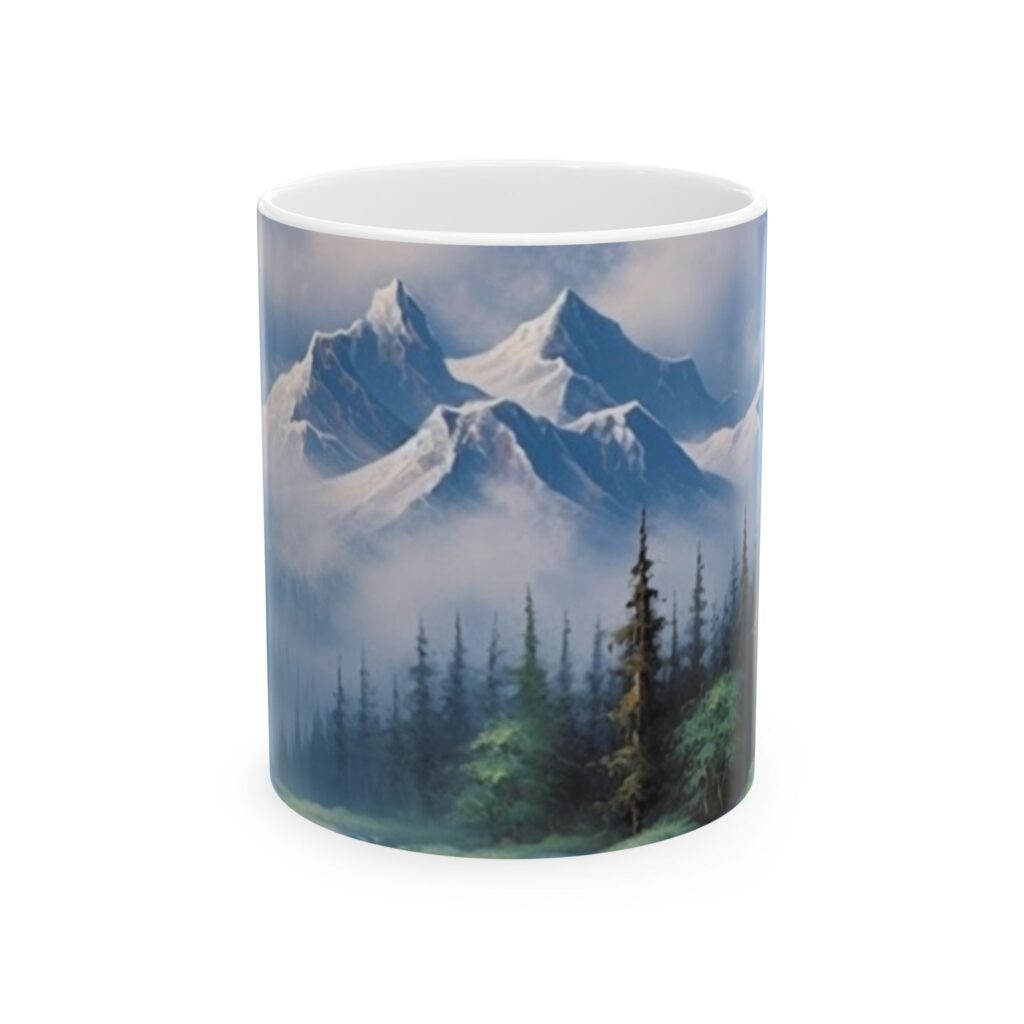 Your Daily Mountain Escape: The Snow-Capped Peaks Coffee Mug