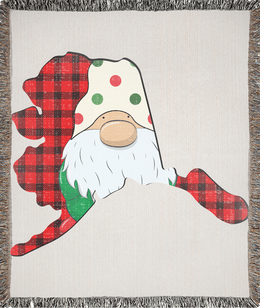 Alaska Gnome Holiday Blanket 2 Alaska gnome holiday blanket