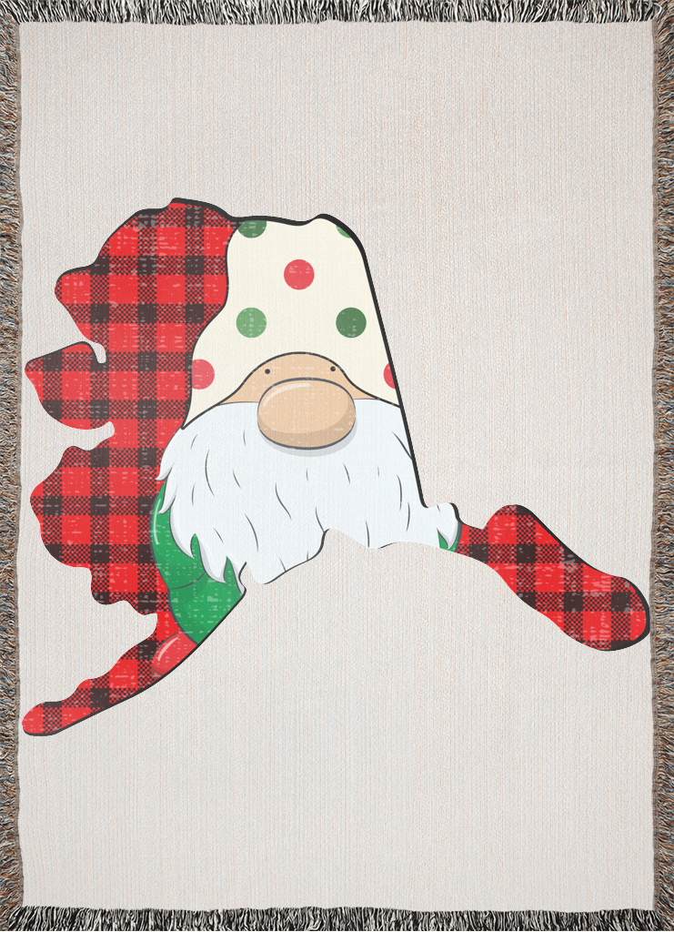 Alaska Gnome Holiday Blanket