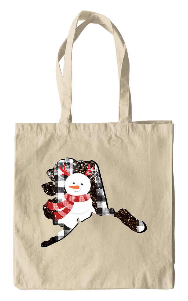 Alaska Christmas Snowman Tote