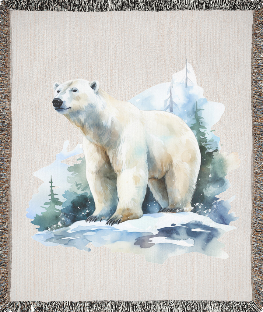 Arctic Majesty Polar Bear Blanket 2 Arctic majesty polar bear blanket