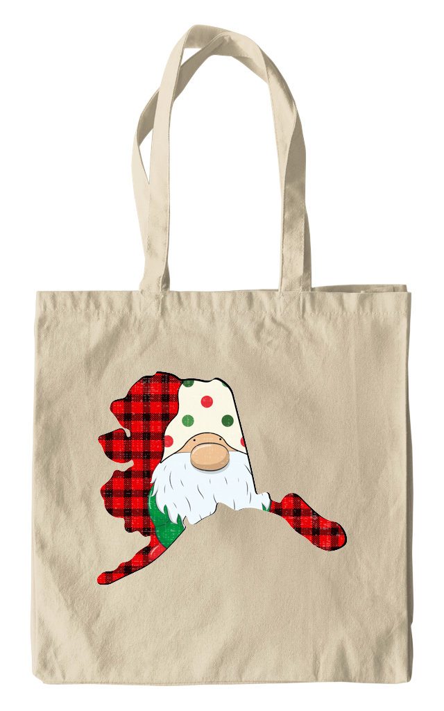 Alaska Gnome Red Plaid Tote