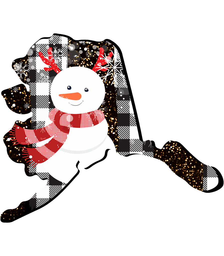 Winter Alaska Snowman Sweatshirt