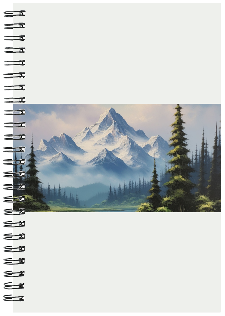 Misty Mountain Peaks Notebook
